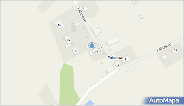 Falczewo, Falczewo, 7, mapa Falczewo