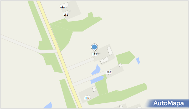 Falęcice, Falęcice, 183, mapa Falęcice