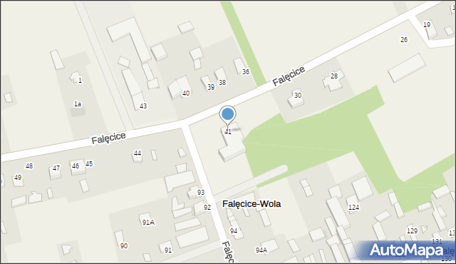 Falęcice, Falęcice, 41, mapa Falęcice