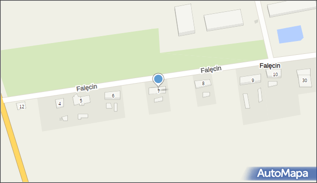 Falęcin, Falęcin, 7, mapa Falęcin