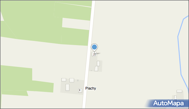 Falęcin Stary, Falęcin Stary, 10, mapa Falęcin Stary