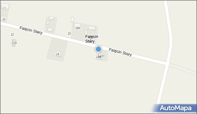 Falęcin Stary, Falęcin Stary, 19B, mapa Falęcin Stary