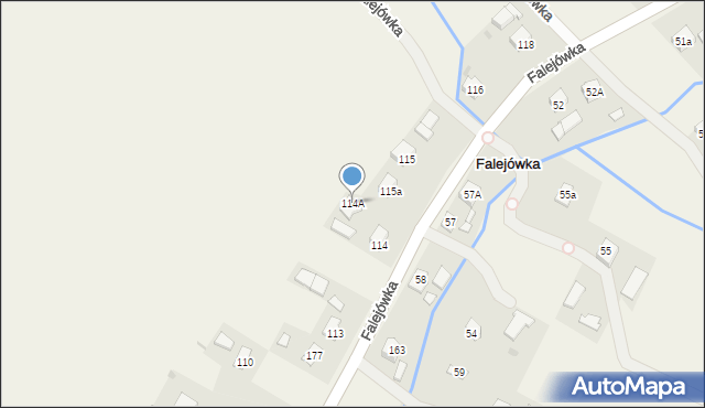 Falejówka, Falejówka, 114A, mapa Falejówka