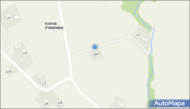 Falejówka, Falejówka, 149, mapa Falejówka