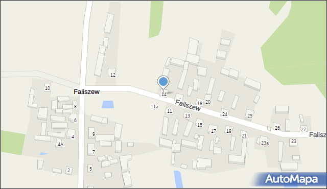 Faliszew, Faliszew, 14, mapa Faliszew