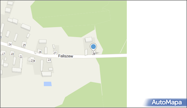 Faliszew, Faliszew, 28, mapa Faliszew