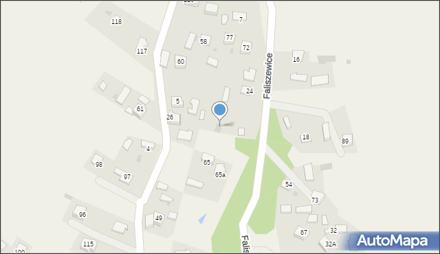 Faliszewice, Faliszewice, 3, mapa Faliszewice
