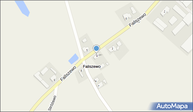 Faliszewo, Faliszewo, 4, mapa Faliszewo