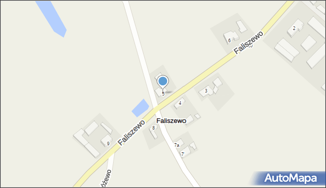 Faliszewo, Faliszewo, 5, mapa Faliszewo