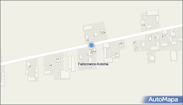 Faliszowice, Faliszowice, 12, mapa Faliszowice