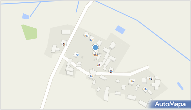 Faliszowice, Faliszowice, 61a, mapa Faliszowice