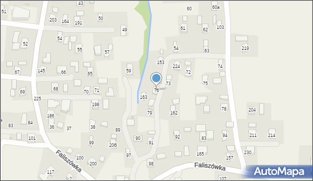 Faliszówka, Faliszówka, 76, mapa Faliszówka