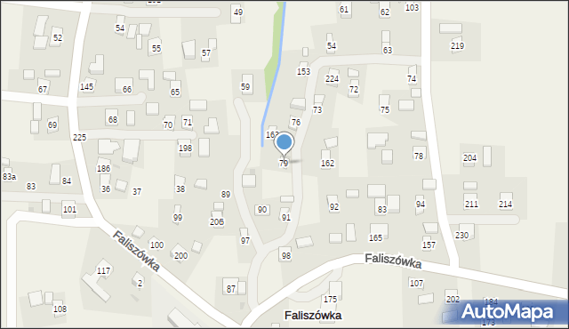Faliszówka, Faliszówka, 79, mapa Faliszówka