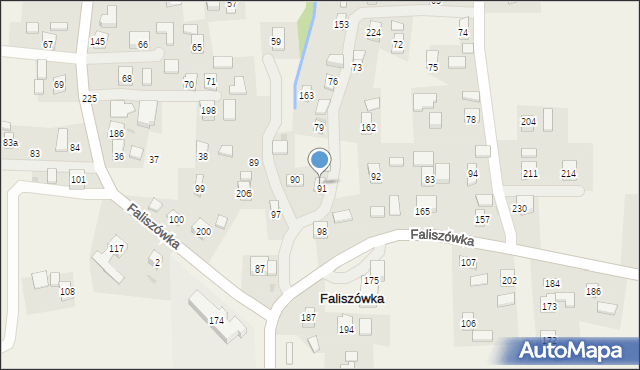 Faliszówka, Faliszówka, 95, mapa Faliszówka