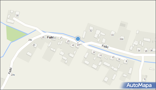 Falki, Falki, 13, mapa Falki