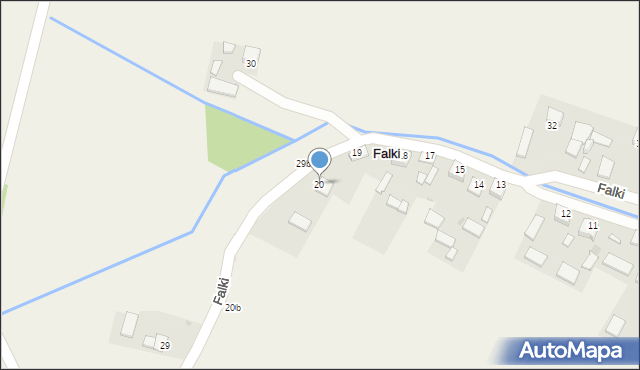 Falki, Falki, 20, mapa Falki