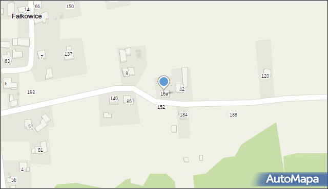 Fałkowice, Fałkowice, 16a, mapa Fałkowice