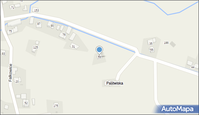 Fałkowice, Fałkowice, 53, mapa Fałkowice