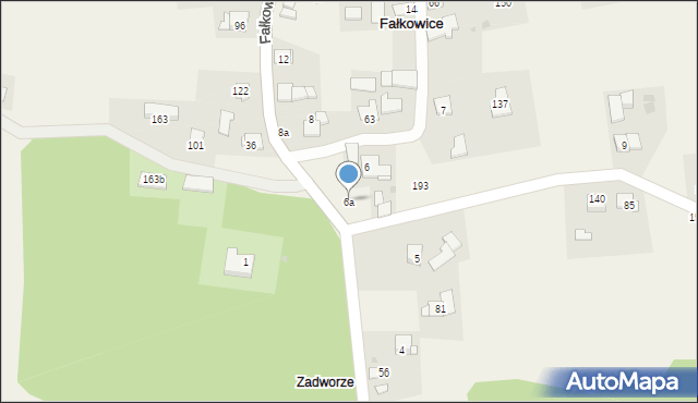 Fałkowice, Fałkowice, 6a, mapa Fałkowice