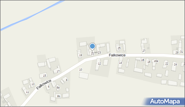 Fałkowice, Fałkowice, 21, mapa Fałkowice