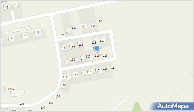 Fałkowo, Fałkowo, 119, mapa Fałkowo