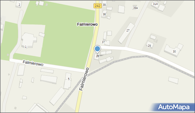 Falmierowo, Falmierowo, 28, mapa Falmierowo