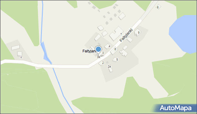 Faltyjanki, Faltyjanki, 3a, mapa Faltyjanki