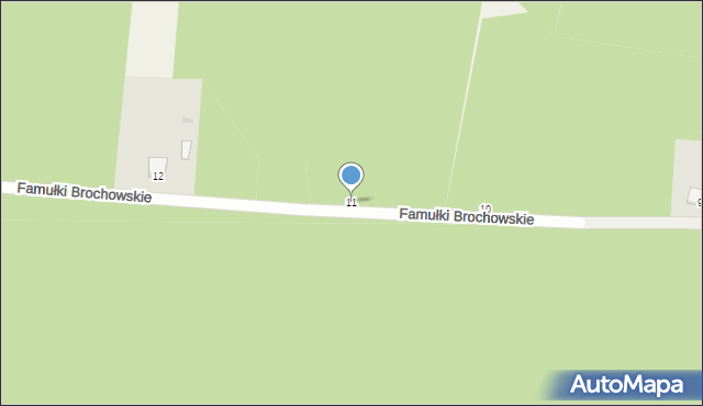 Famułki Brochowskie, Famułki Brochowskie, 11, mapa Famułki Brochowskie