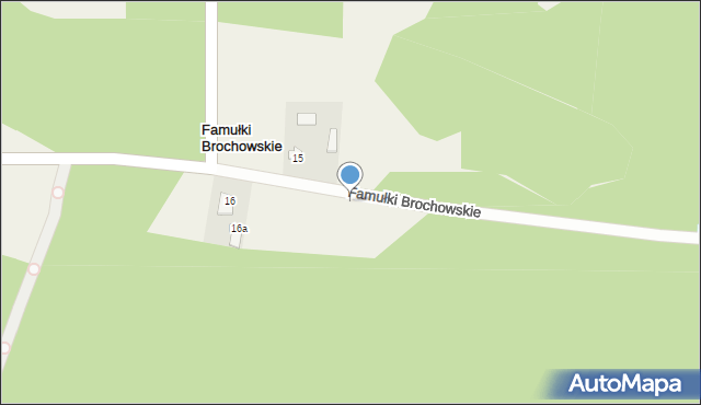 Famułki Brochowskie, Famułki Brochowskie, 14, mapa Famułki Brochowskie