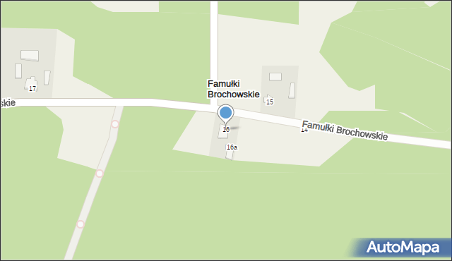 Famułki Brochowskie, Famułki Brochowskie, 16, mapa Famułki Brochowskie