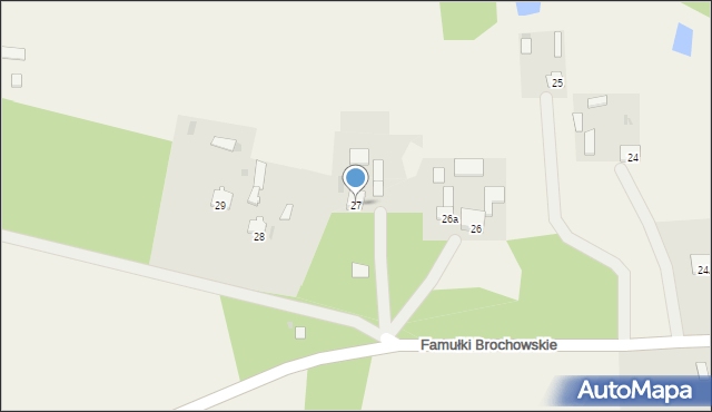 Famułki Brochowskie, Famułki Brochowskie, 27, mapa Famułki Brochowskie