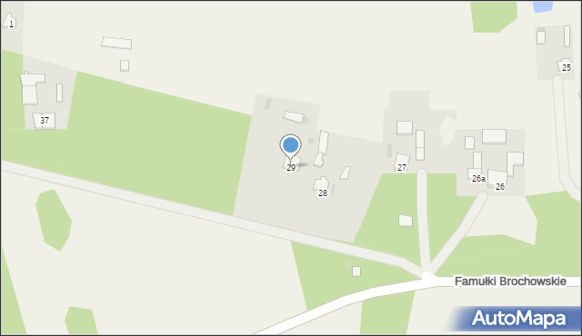 Famułki Brochowskie, Famułki Brochowskie, 29, mapa Famułki Brochowskie