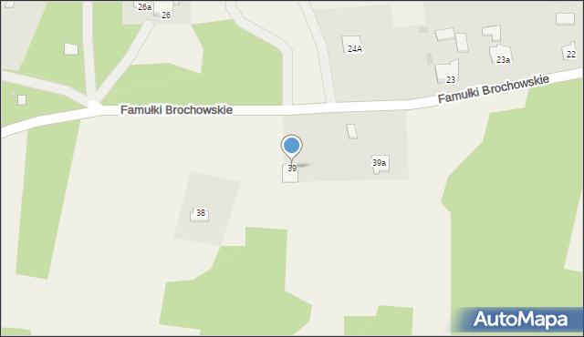 Famułki Brochowskie, Famułki Brochowskie, 39, mapa Famułki Brochowskie