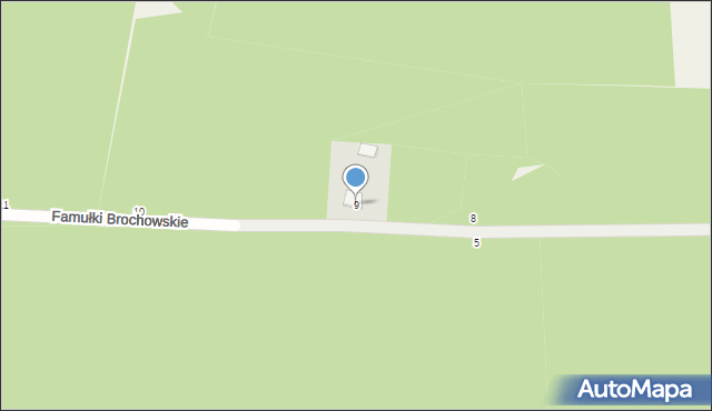 Famułki Brochowskie, Famułki Brochowskie, 9, mapa Famułki Brochowskie