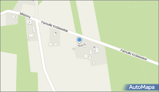 Famułki Królewskie, Famułki Królewskie, 51A, mapa Famułki Królewskie