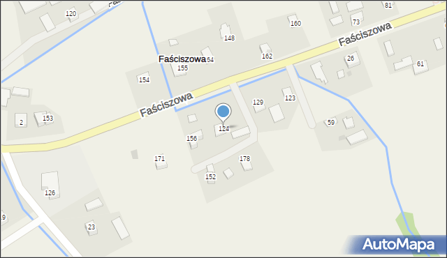 Faściszowa, Faściszowa, 124, mapa Faściszowa