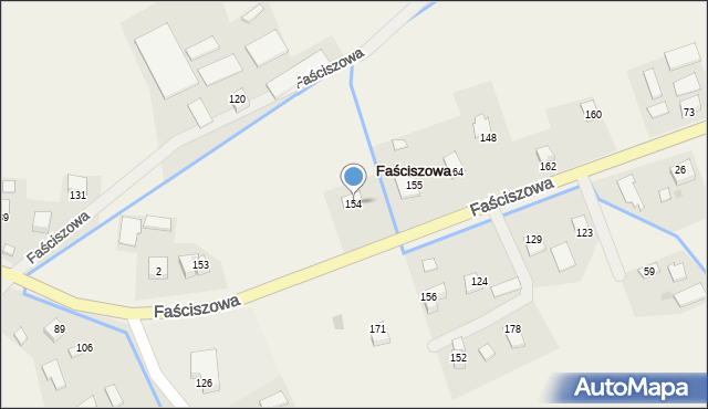 Faściszowa, Faściszowa, 154, mapa Faściszowa
