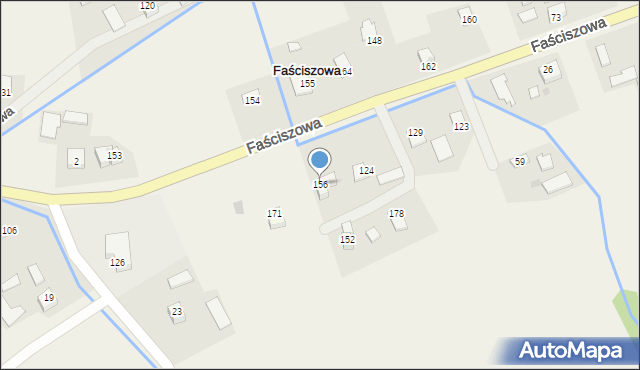 Faściszowa, Faściszowa, 156, mapa Faściszowa