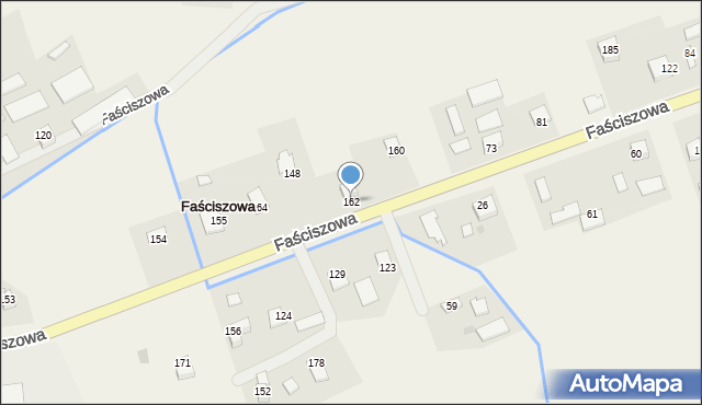 Faściszowa, Faściszowa, 162, mapa Faściszowa