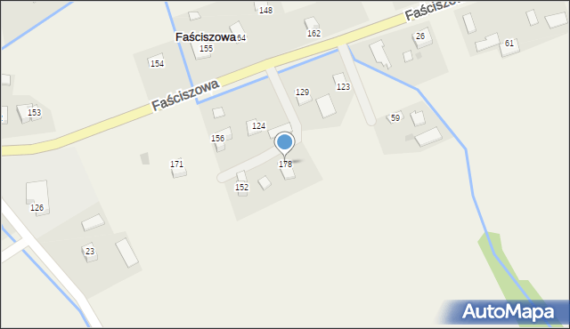 Faściszowa, Faściszowa, 178, mapa Faściszowa