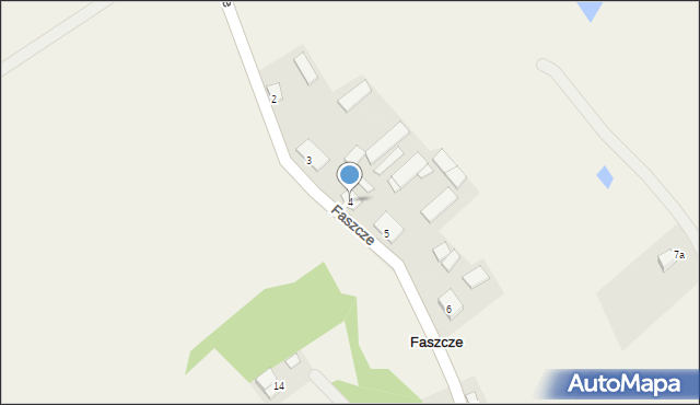 Faszcze, Faszcze, 4, mapa Faszcze