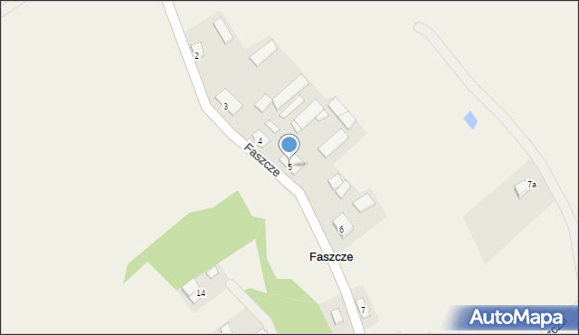 Faszcze, Faszcze, 5, mapa Faszcze