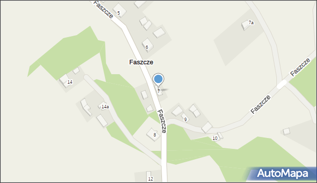 Faszcze, Faszcze, 7, mapa Faszcze