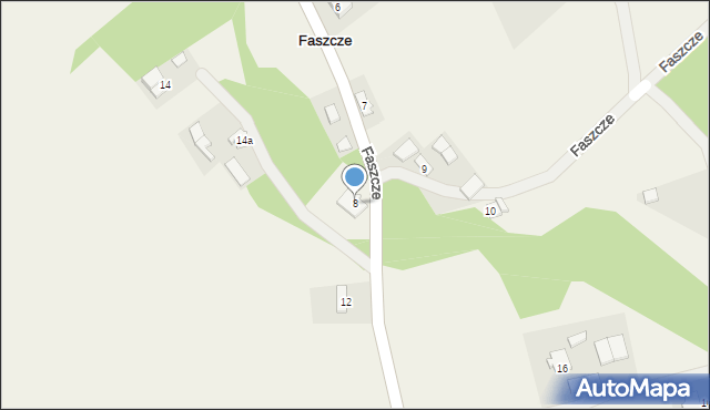 Faszcze, Faszcze, 8, mapa Faszcze