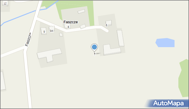 Faszcze, Faszcze, 7, mapa Faszcze