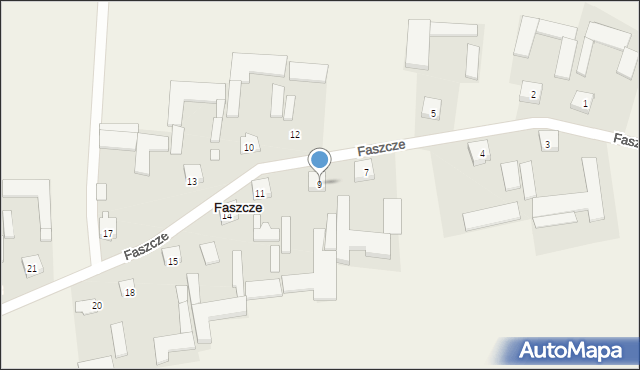 Faszcze, Faszcze, 9, mapa Faszcze