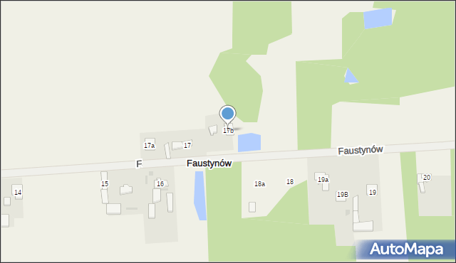 Faustynów, Faustynów, 17b, mapa Faustynów