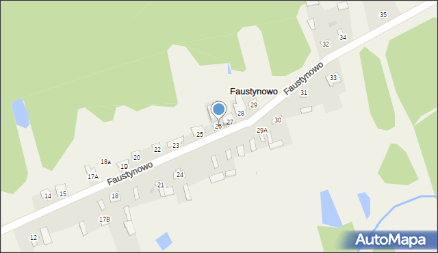 Faustynowo, Faustynowo, 26, mapa Faustynowo