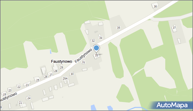 Faustynowo, Faustynowo, 33, mapa Faustynowo