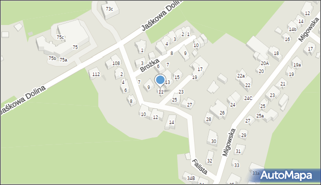 Gdańsk, Falista, 11, mapa Gdańska